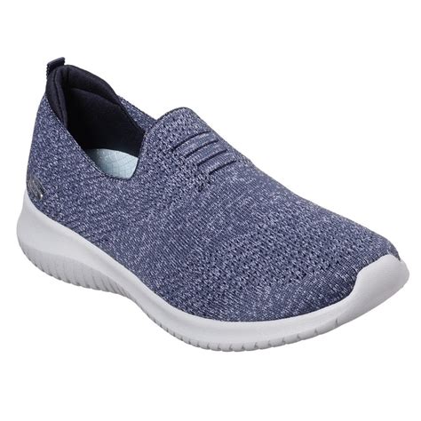 ladies navy slip on trainers.